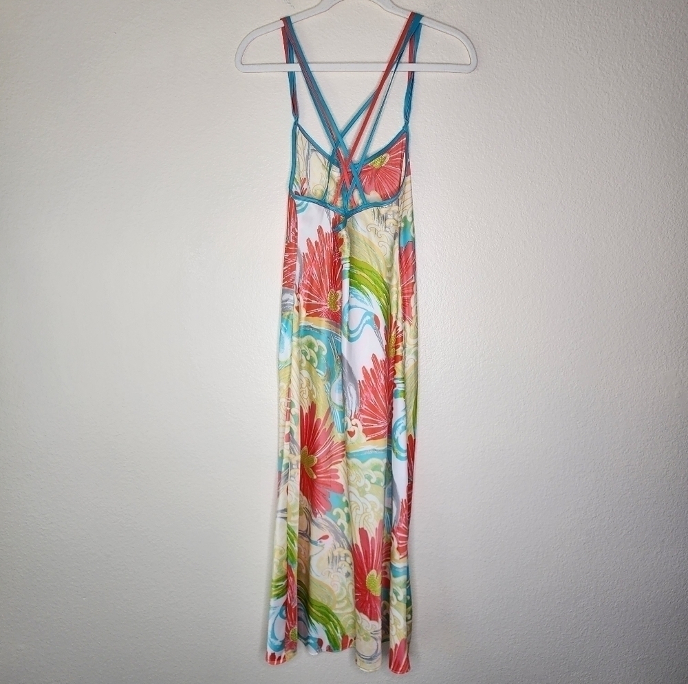 Natori Whimsical Crane Kimono Robe and Nightgown XS-S - Picture 4 of 9